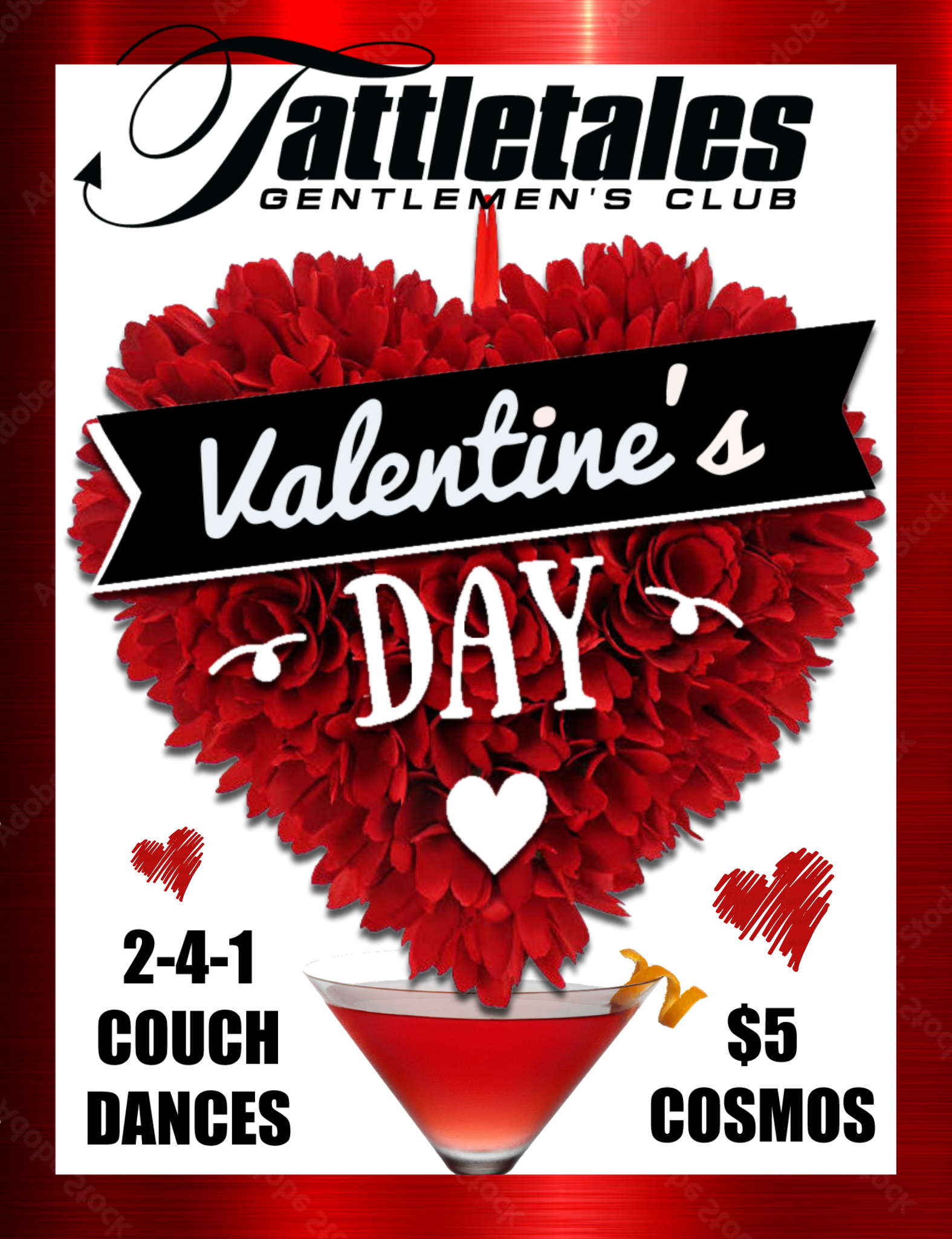 Valentine's Day Special Tattletales Gentlemen's Club
